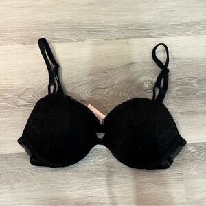 Victoria’s Secret Black Lace Push-Up Bra